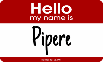 Hello my name is Pipere png download
