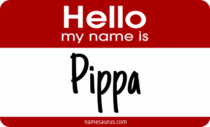 Hello my name is Pippa png download