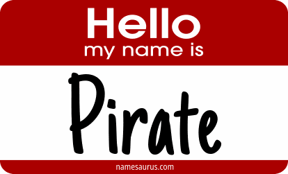 Hello my name is Pirate png download