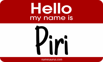 Hello my name is Piri png download