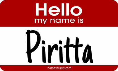 Hello my name is Piritta png download