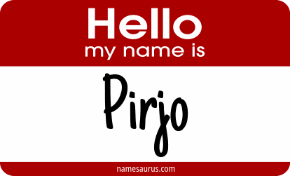 Hello my name is Pirjo png download