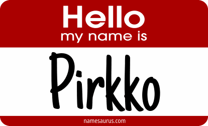 Hello my name is Pirkko png download