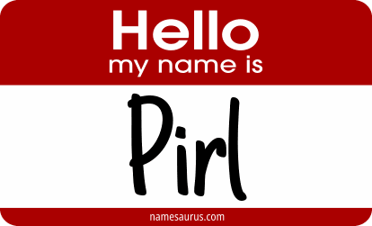 Hello my name is Pirl png download