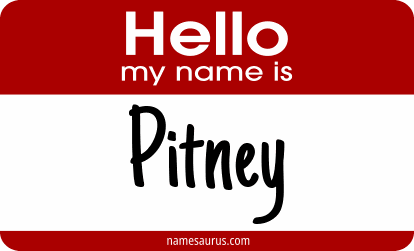 Hello my name is Pitney png download