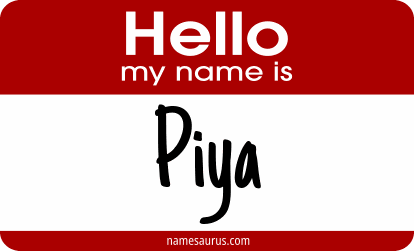 Hello my name is Piya png download