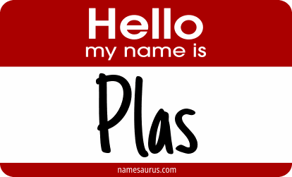 Hello my name is Plas png download