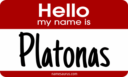 Hello my name is Platonas png download