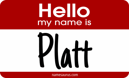 Hello my name is Platt png download