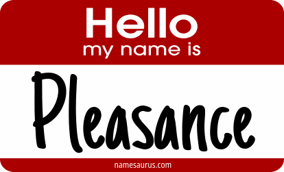 Hello my name is Pleasance png download