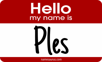 Hello my name is Ples png download