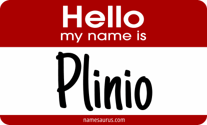 Hello my name is Plinio png download