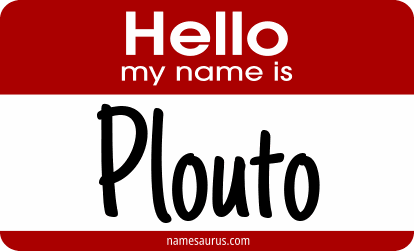 Hello my name is Plouto png download