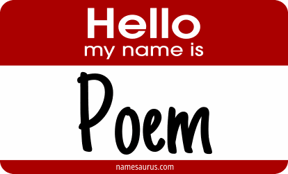 Hello my name is Poem png download