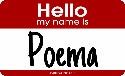 Hello my name is Poema png download