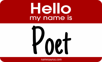 Hello my name is Poet png download