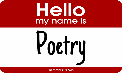 Hello my name is Poetry png download