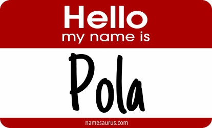 Hello my name is Pola png download