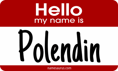 Hello my name is Polendin png download