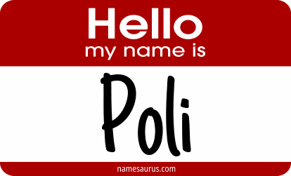 Hello my name is Poli png download