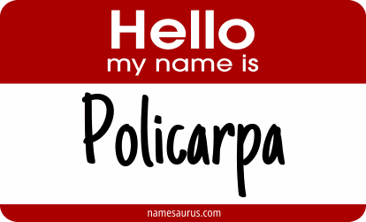 Hello my name is Policarpa png download