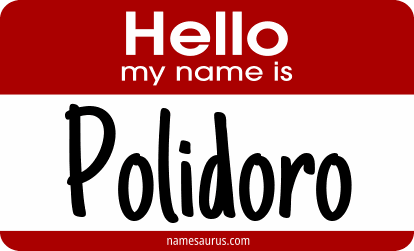 Hello my name is Polidoro png download