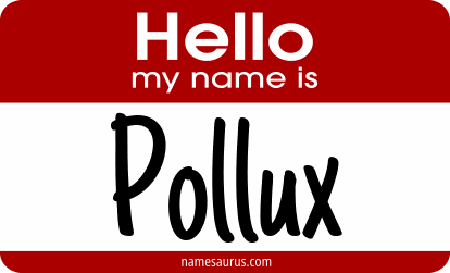 Hello my name is Pollux png download