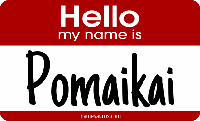 Hello my name is Pomaikai png download