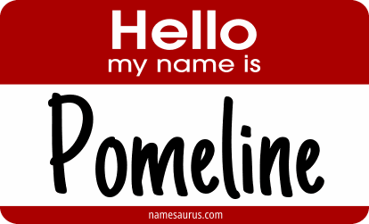 Hello my name is Pomeline png download