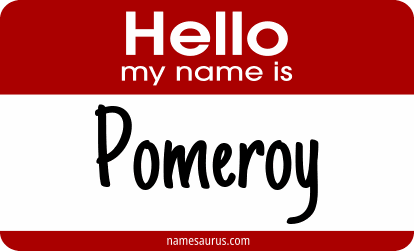 Hello my name is Pomeroy png download