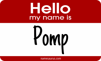 Hello my name is Pomp png download