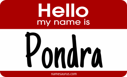 Hello my name is Pondra png download