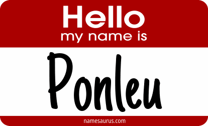 Hello my name is Ponleu png download