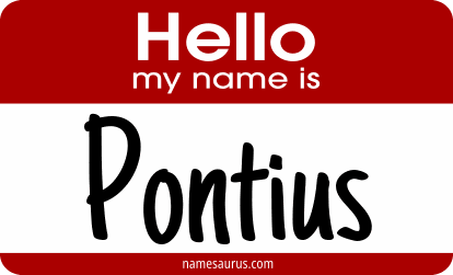 Hello my name is Pontius png download
