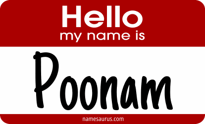 Hello my name is Poonam png download