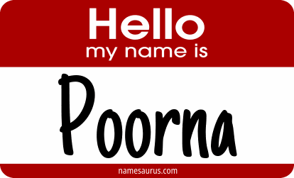 Hello my name is Poorna png download
