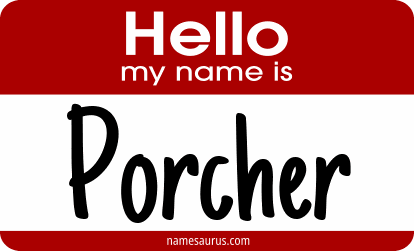 Hello my name is Porcher png download