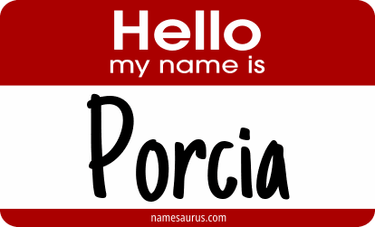 Hello my name is Porcia png download