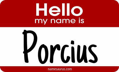Hello my name is Porcius png download