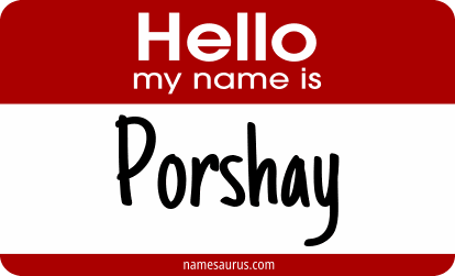 Hello my name is Porshay png download