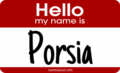 Hello my name is Porsia png download