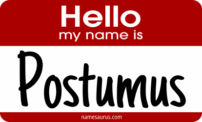 Hello my name is Postumus png download