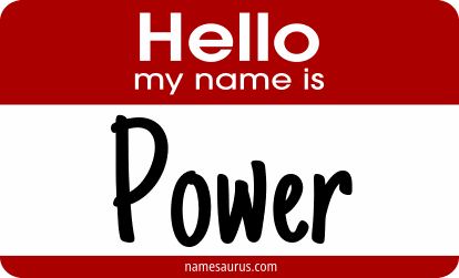 Hello my name is Power png download
