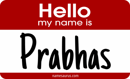 Hello my name is Prabhas png download