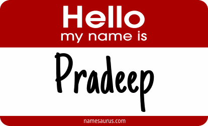 Hello my name is Pradeep png download