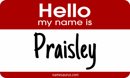 Hello my name is Praisley png download