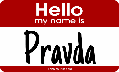 Hello my name is Pravda png download