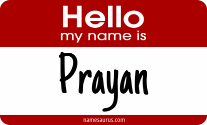 Hello my name is Prayan png download