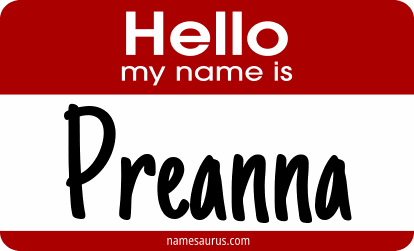Hello my name is Preanna png download