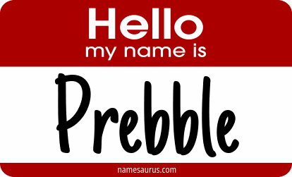 Hello my name is Prebble png download